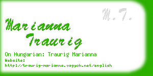 marianna traurig business card
